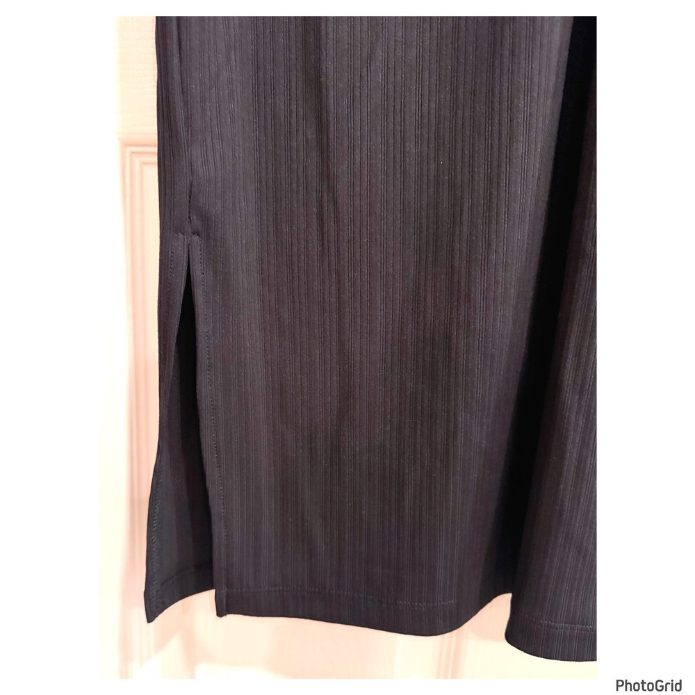 NWT Nine West Black Twist Front Dress Large Elevated Basic - Picture 3 of 5
